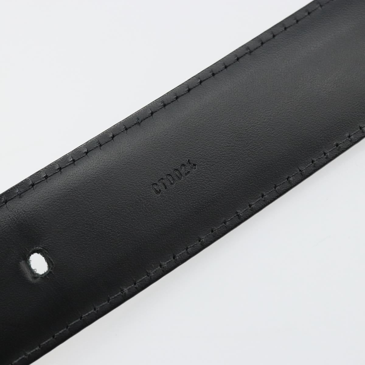 LOUIS VUITTON Epi Ceinture Belt 44.1"" Black LV Auth 181584A