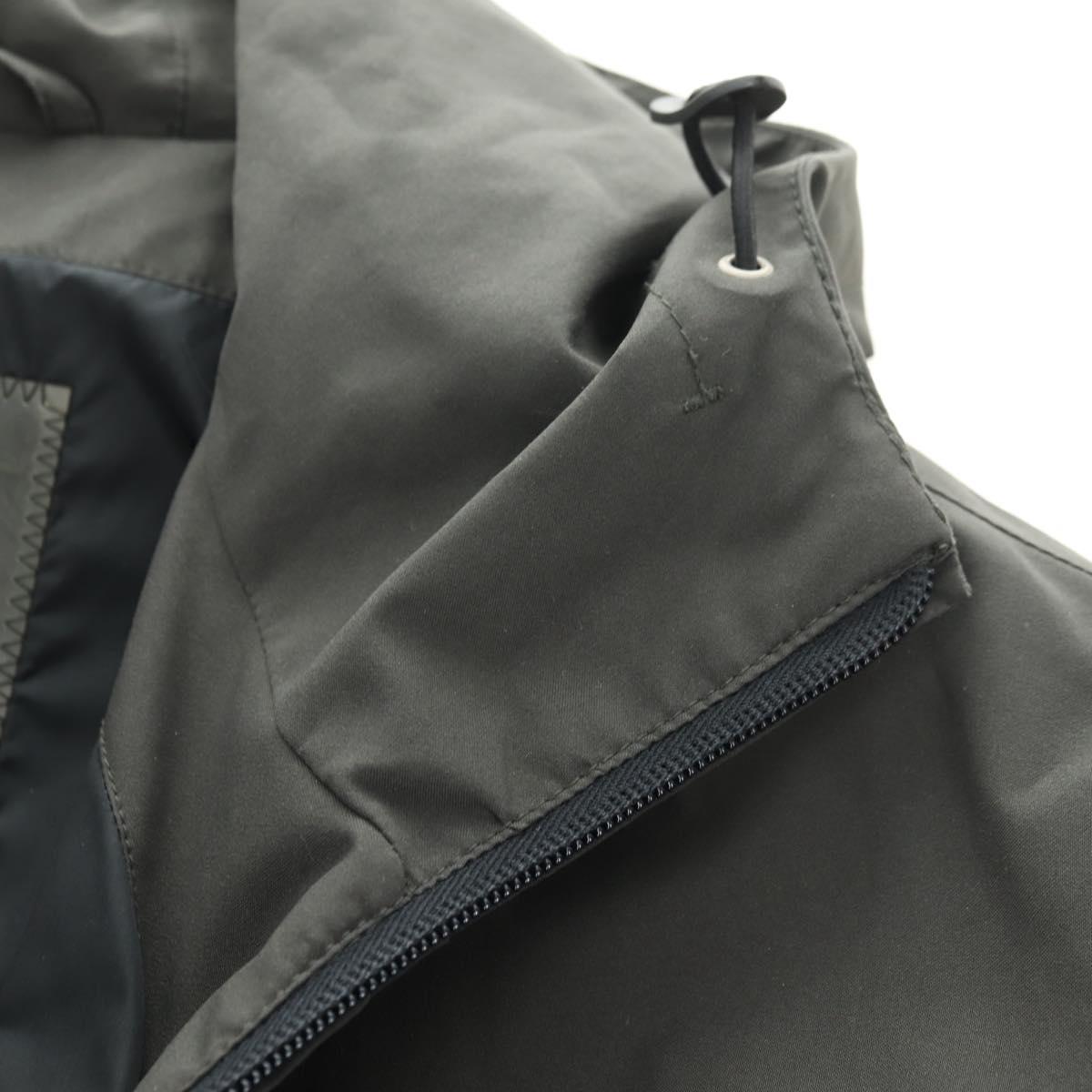 PRADA Gore-Tex Hoodie Jacket Polyester Khaki Auth 181586