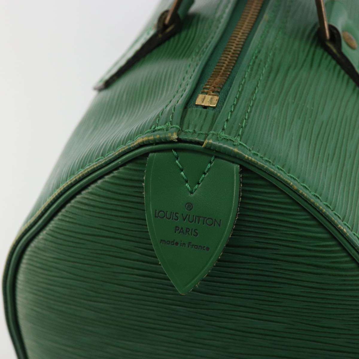 LOUIS VUITTON Epi Speedy 30 Hand Bag Borneo Green M43004 LV Auth 181610A