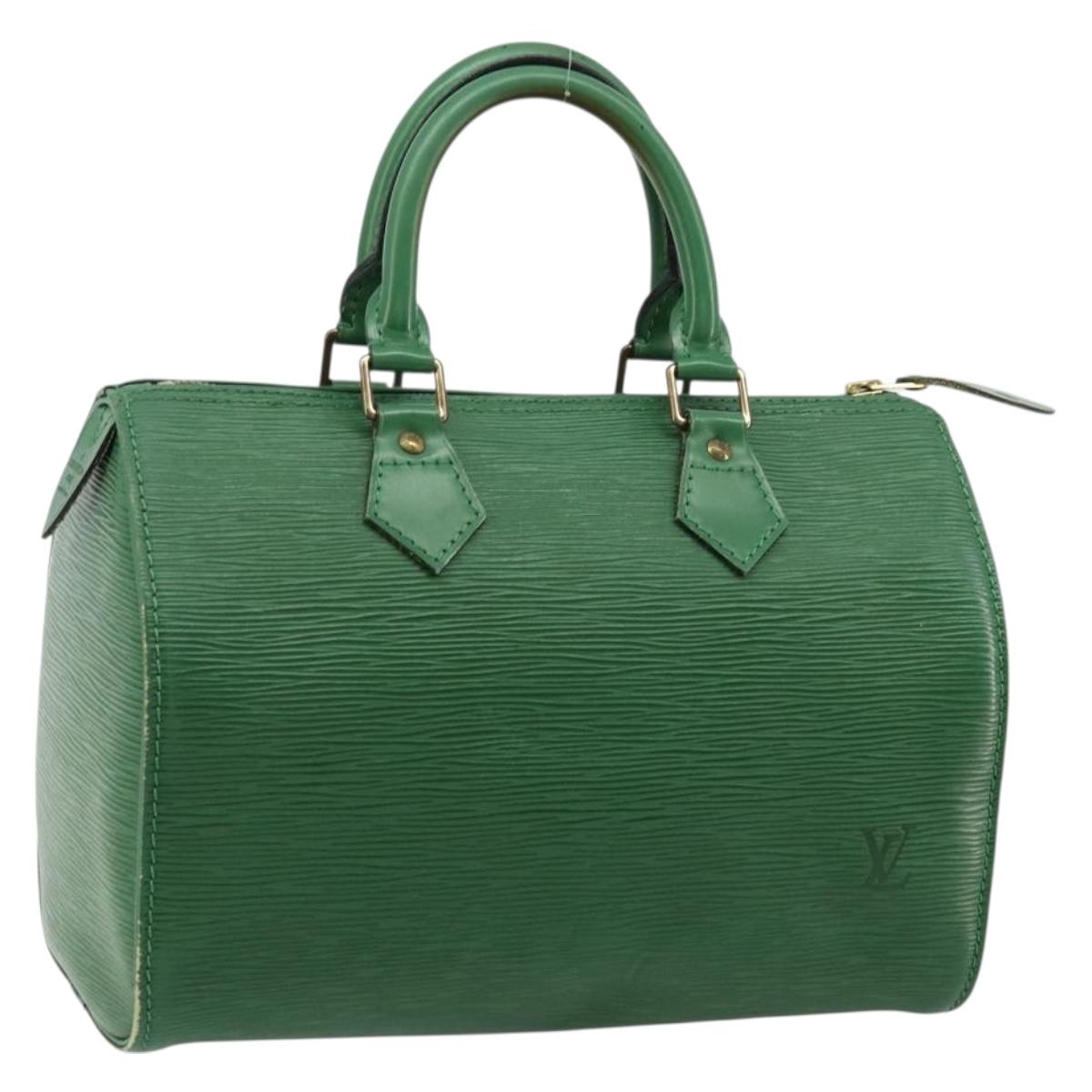 LOUIS VUITTON Epi Speedy 30 Hand Bag Borneo Green M43004 LV Auth 181610A