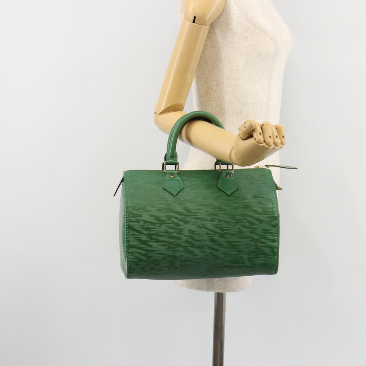 LOUIS VUITTON Epi Speedy 30 Hand Bag Borneo Green M43004 LV Auth 181610A