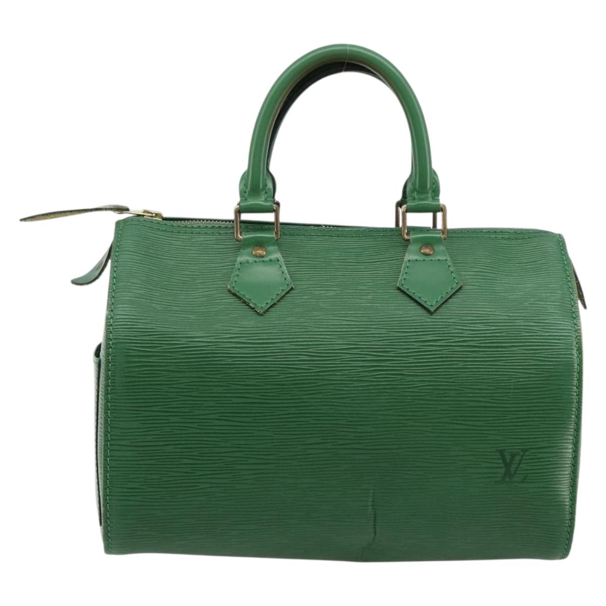 LOUIS VUITTON Epi Speedy 30 Hand Bag Borneo Green M43004 LV Auth 181610A