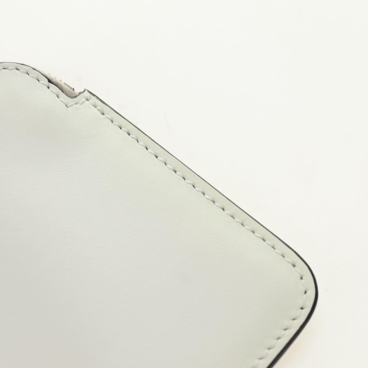 PRADA Shoulder Bag Leather White Auth 181616SM