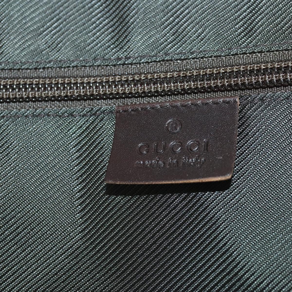 GUCCI GG Supreme Suitcase PVC Beige Silver 101678 Auth 181625A
