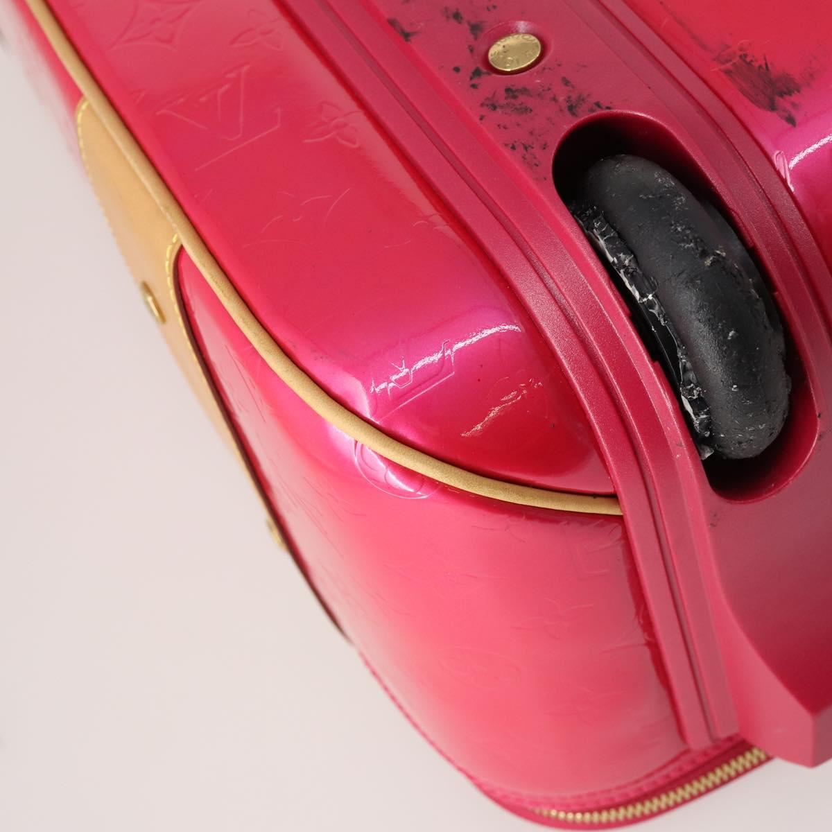 LOUIS VUITTON Monogram Vernis Pegas 55 Suitcase Fuchsia Pink M41226 Auth 181628A