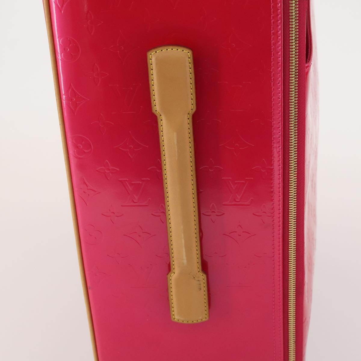 LOUIS VUITTON Monogram Vernis Pegas 55 Suitcase Fuchsia Pink M41226 Auth 181628A