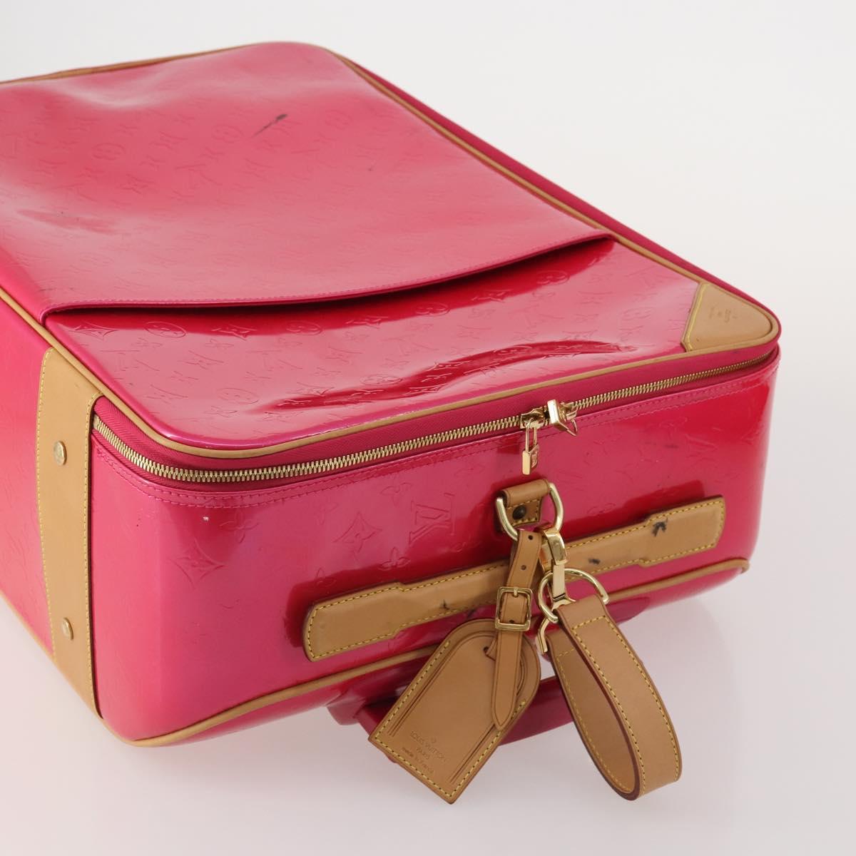 LOUIS VUITTON Monogram Vernis Pegas 55 Suitcase Fuchsia Pink M41226 Auth 181628A