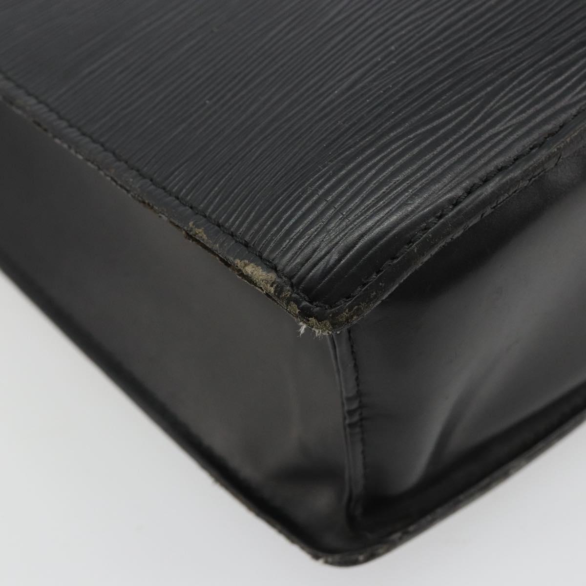 LOUIS VUITTON Epi Sac Plat Hand Bag Black M59082 LV Auth 181634