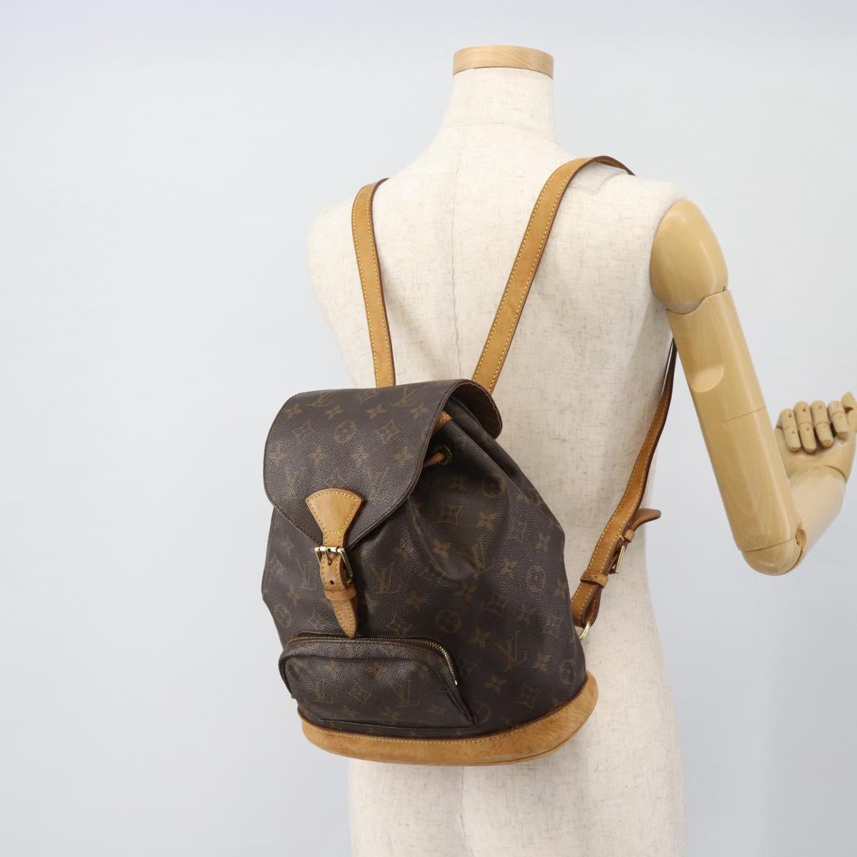 LOUIS VUITTON Monogram Montsouris MM Backpack M51136 LV Auth 181638