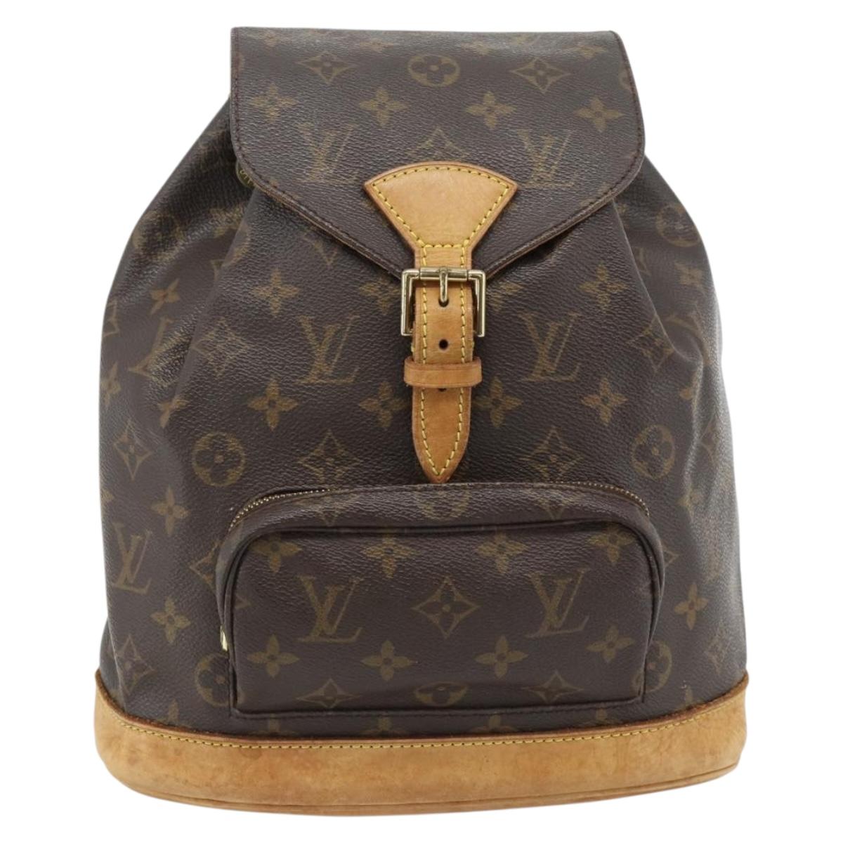 LOUIS VUITTON Monogram Montsouris MM Backpack M51136 LV Auth 181638