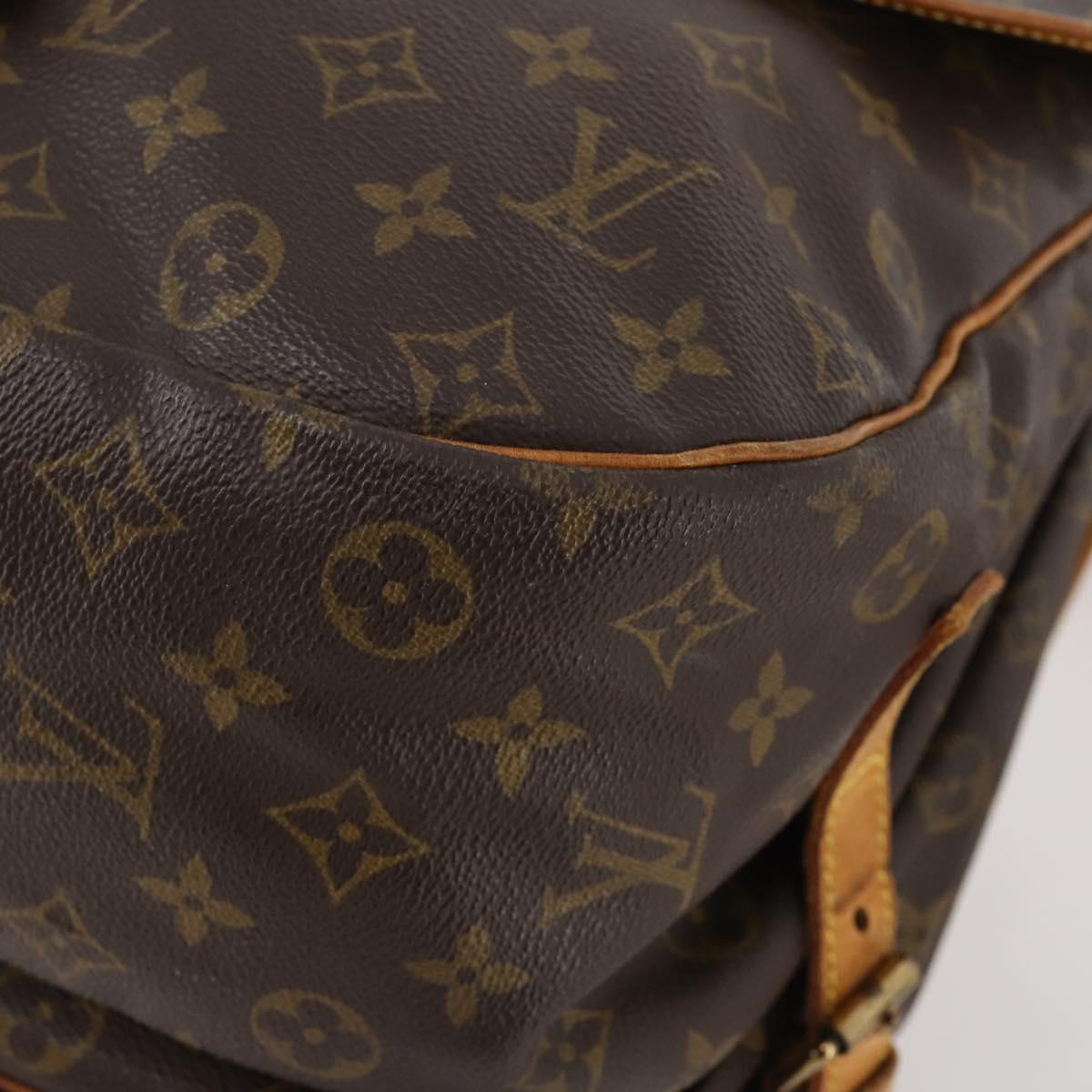LOUIS VUITTON Monogram Saumur 35 Shoulder Bag M42254 LV Auth 181650