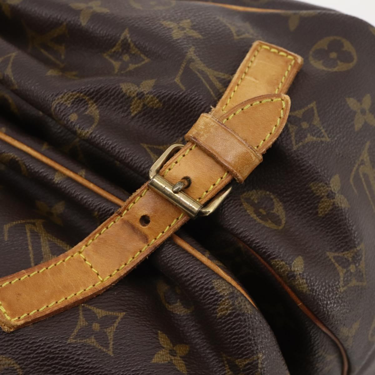 LOUIS VUITTON Monogram Saumur 35 Shoulder Bag M42254 LV Auth 181650