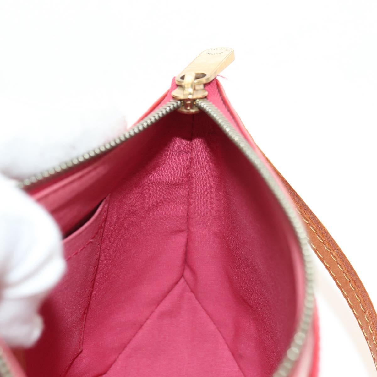 LOUIS VUITTON Monogram Vernis Minna Street Pink Fran Boise M9146F Auth 181651V