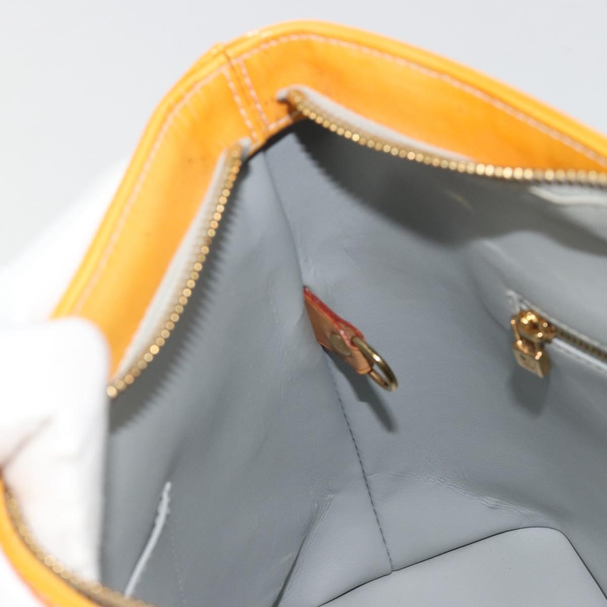 LOUIS VUITTON Monogram Vernis Houston Hand Bag Gris M91053 LV Auth 181652