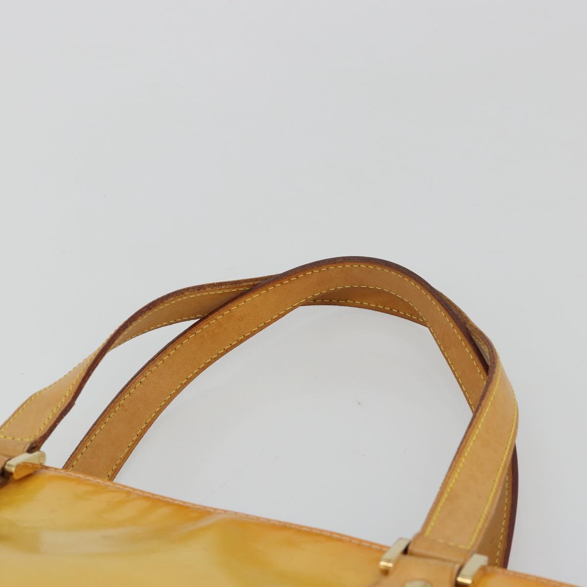 LOUIS VUITTON Monogram Vernis Houston Hand Bag Gris M91053 LV Auth 181652