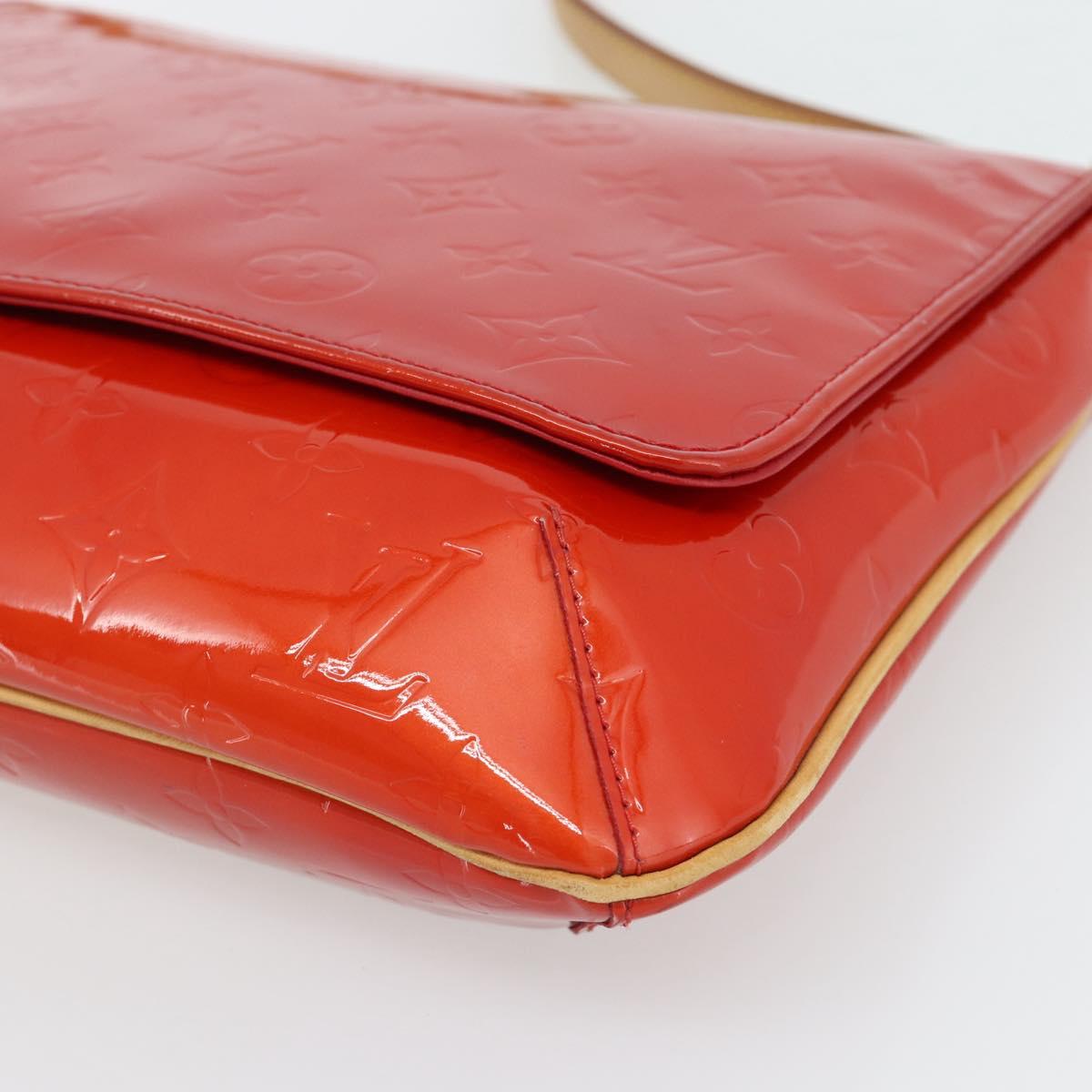 LOUIS VUITTON Monogram Vernis Thompson Street Bag Red Rouge M91094 Auth 181657