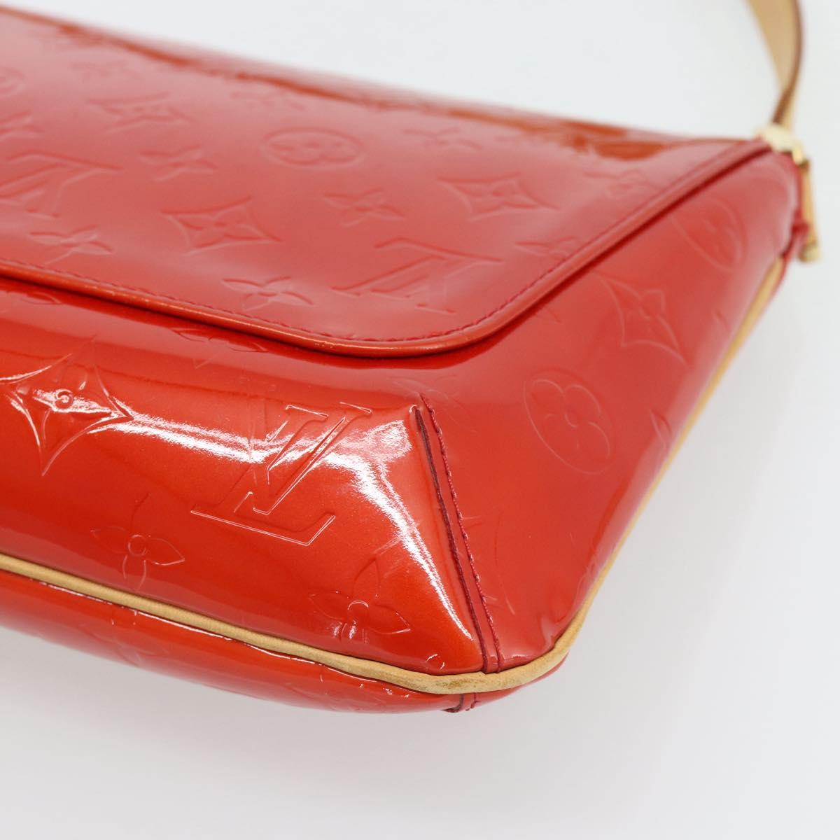 LOUIS VUITTON Monogram Vernis Thompson Street Bag Red Rouge M91094 Auth 181657