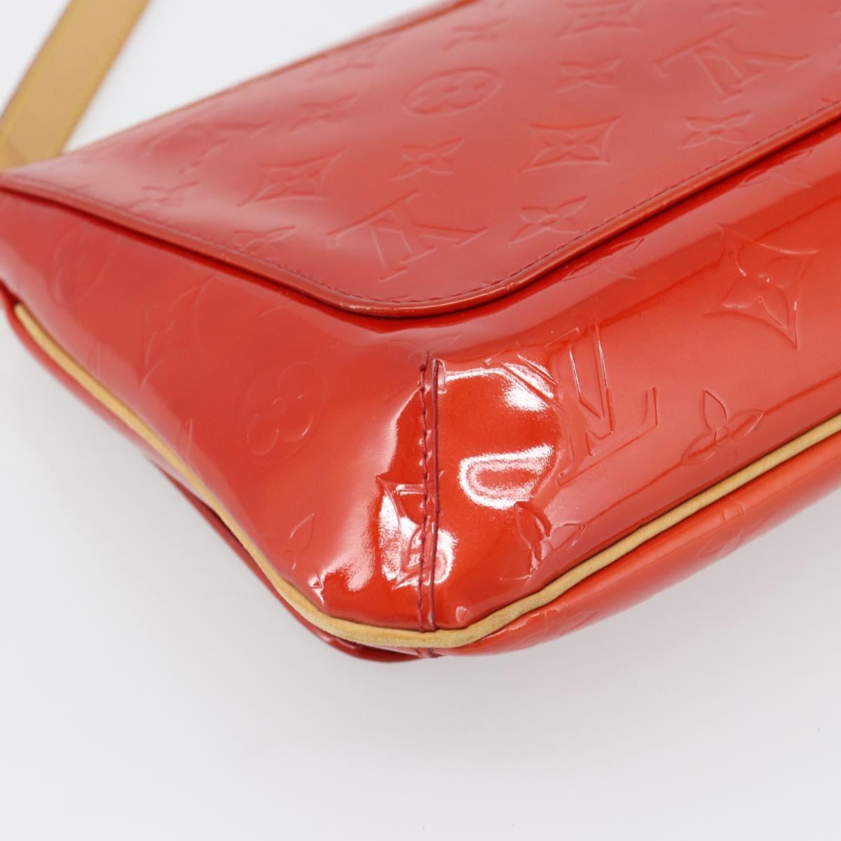 LOUIS VUITTON Monogram Vernis Thompson Street Bag Red Rouge M91094 Auth 181657