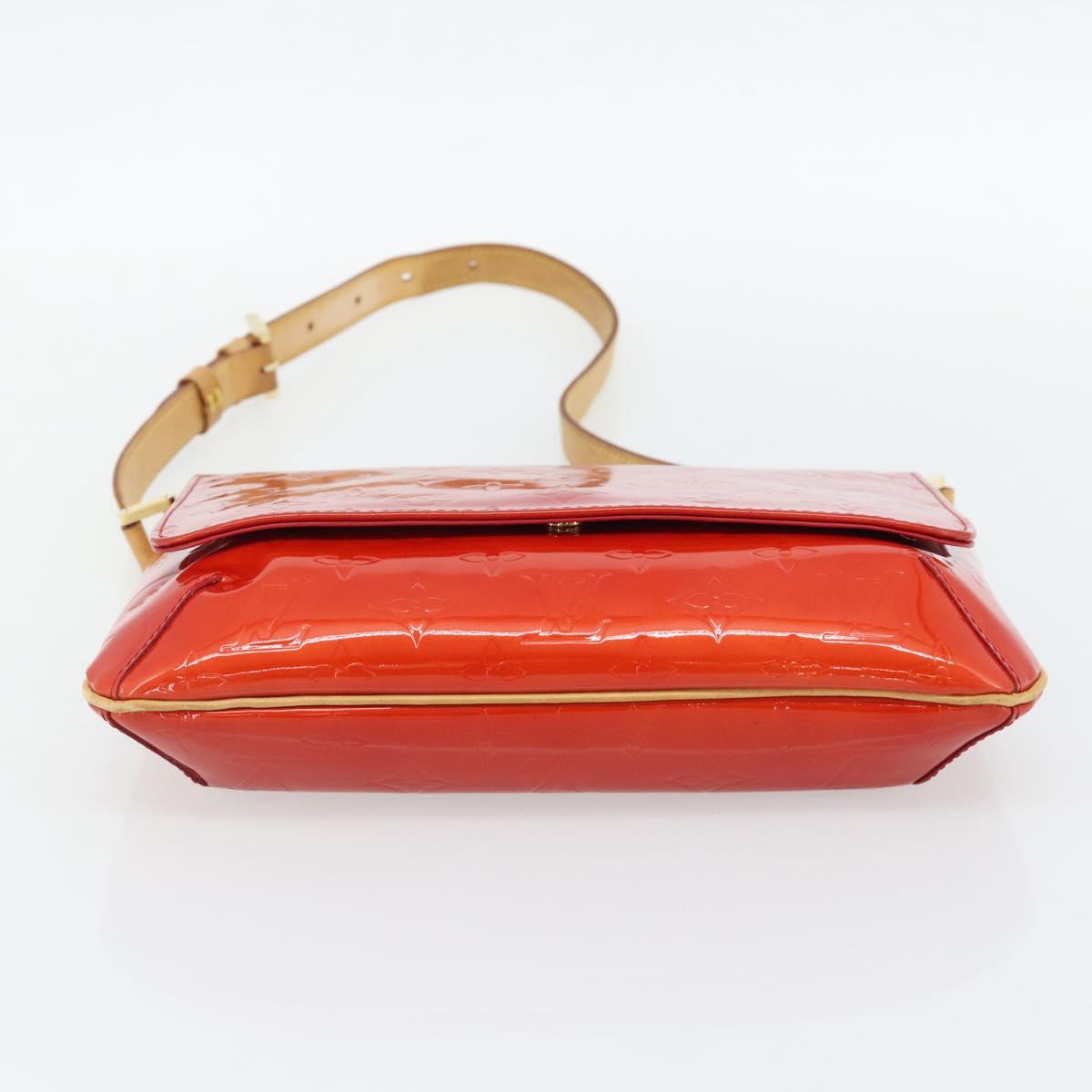 LOUIS VUITTON Monogram Vernis Thompson Street Bag Red Rouge M91094 Auth 181657
