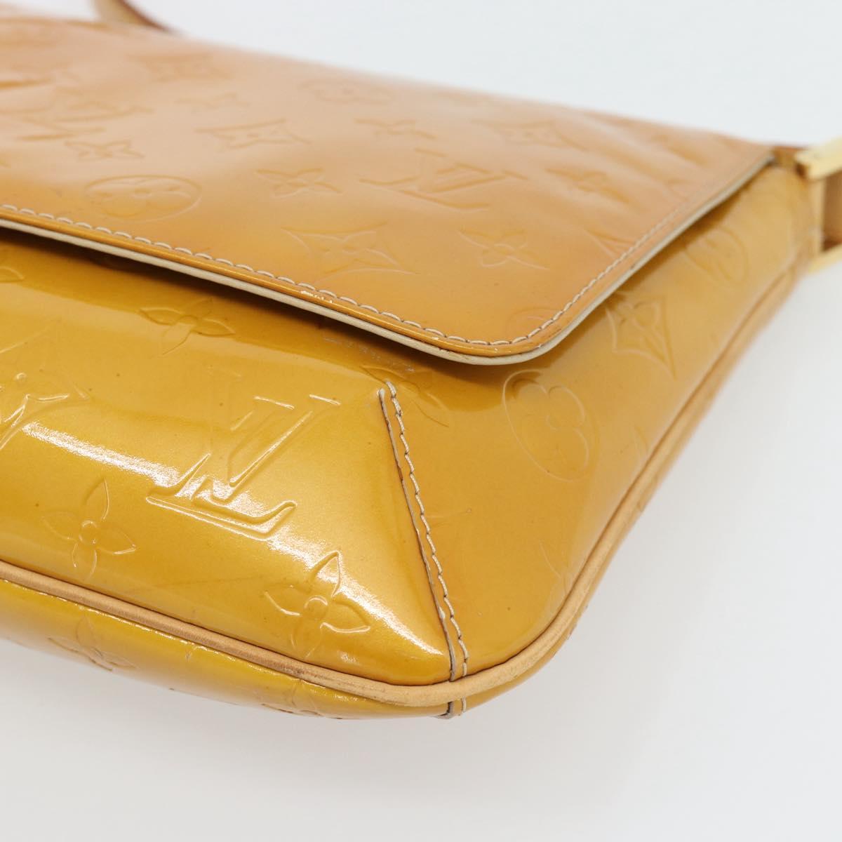 LOUIS VUITTON Monogram Vernis Thompson Street Bag Beige M91301 LV Auth 181658