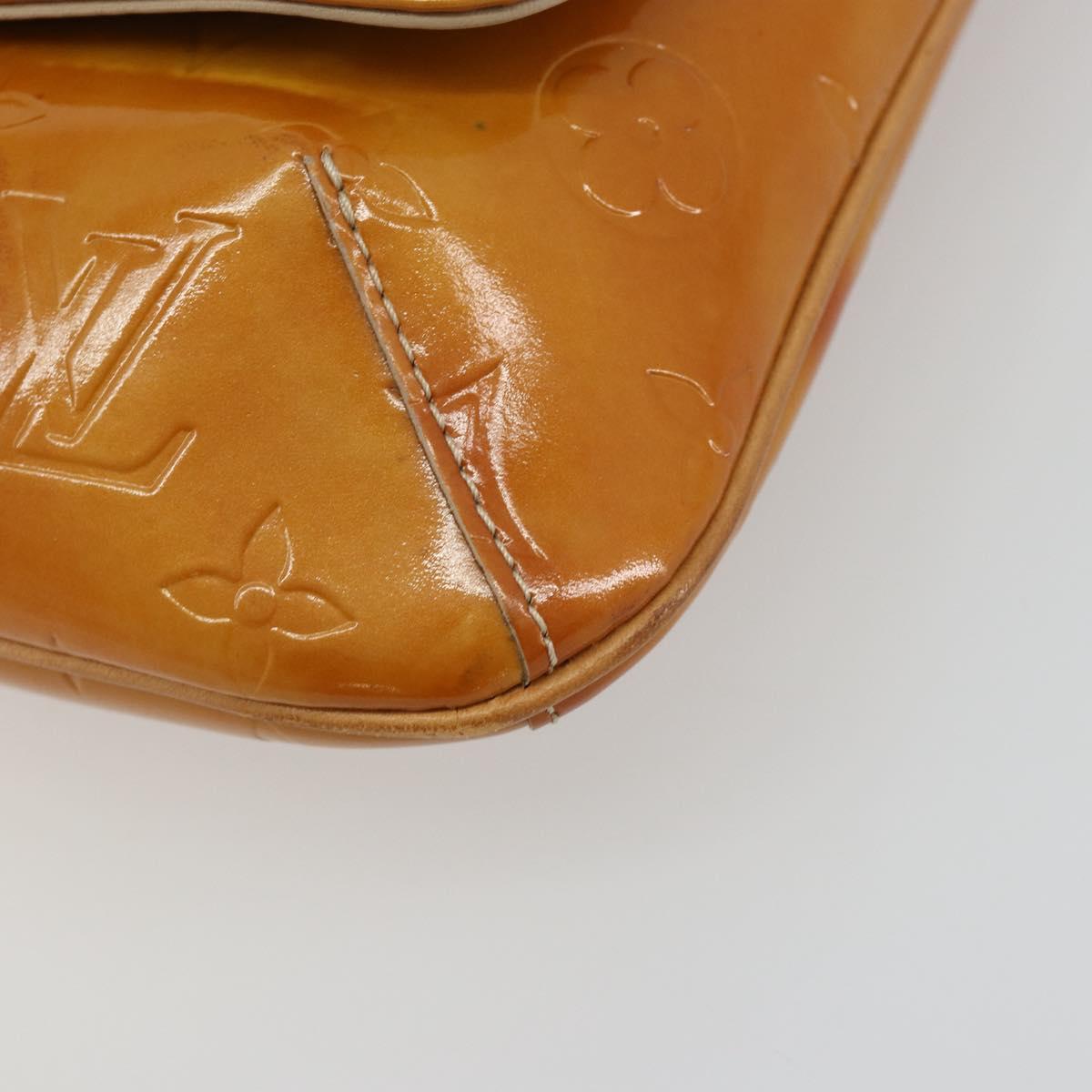 LOUIS VUITTON Monogram Vernis Thompson Street Bag Beige M91301 LV Auth 181659
