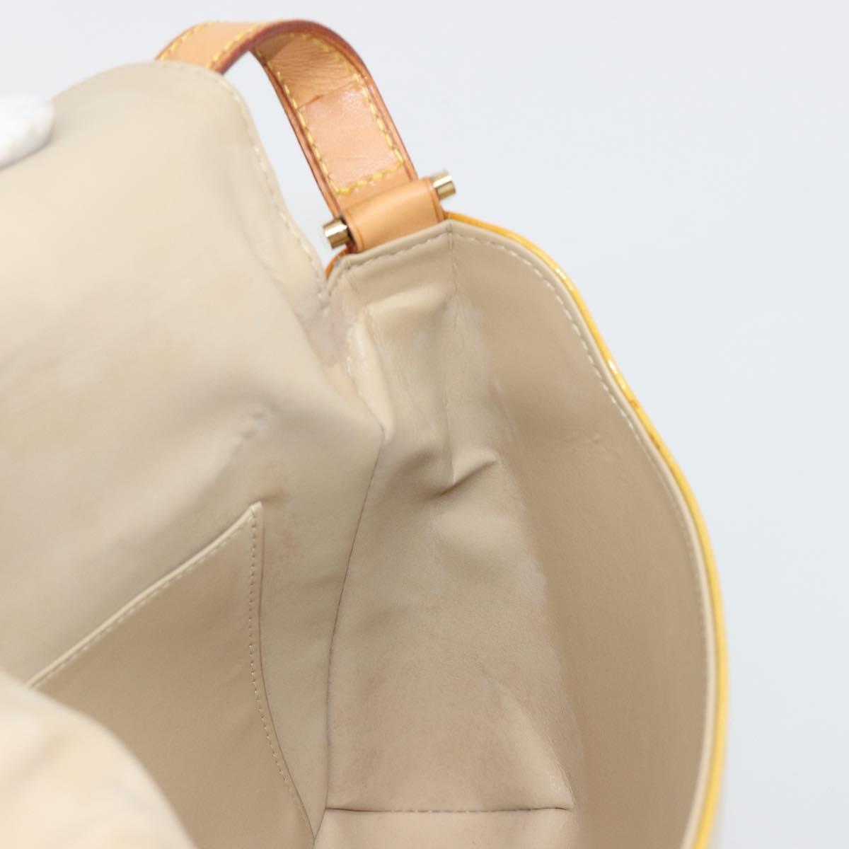 LOUIS VUITTON Monogram Vernis Thompson Street Bag Beige M91301 LV Auth 181659