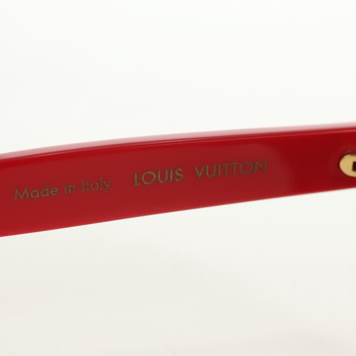LOUIS VUITTON Supreme collaboration Sunglasses plastic Red Z0989E Auth 181672SM
