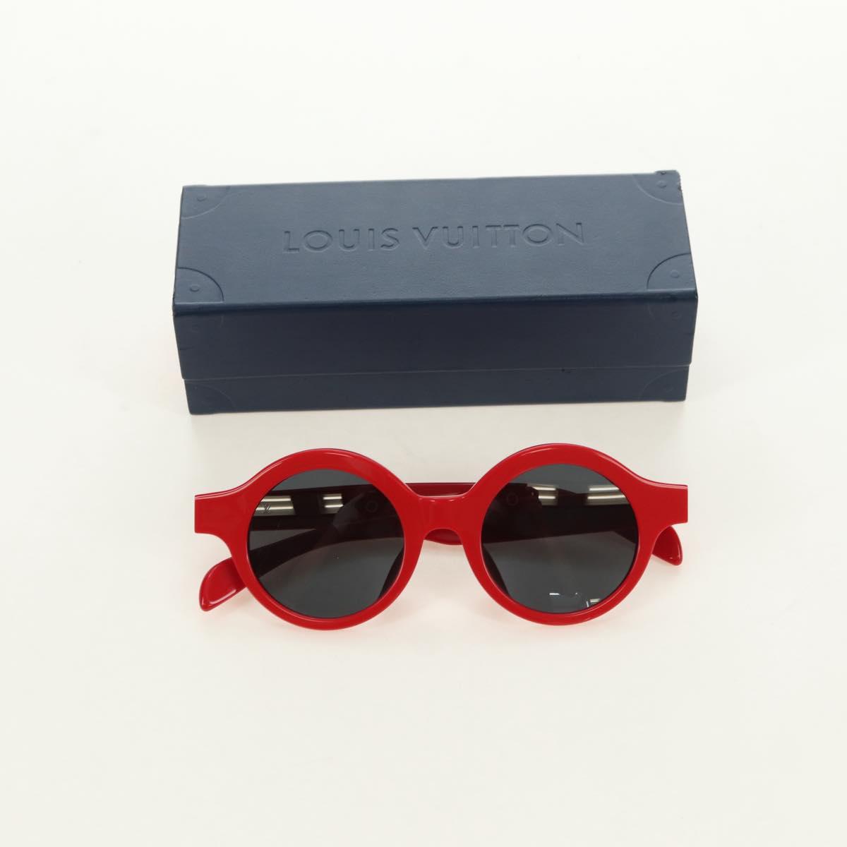LOUIS VUITTON Supreme collaboration Sunglasses plastic Red Z0989E Auth 181672SM