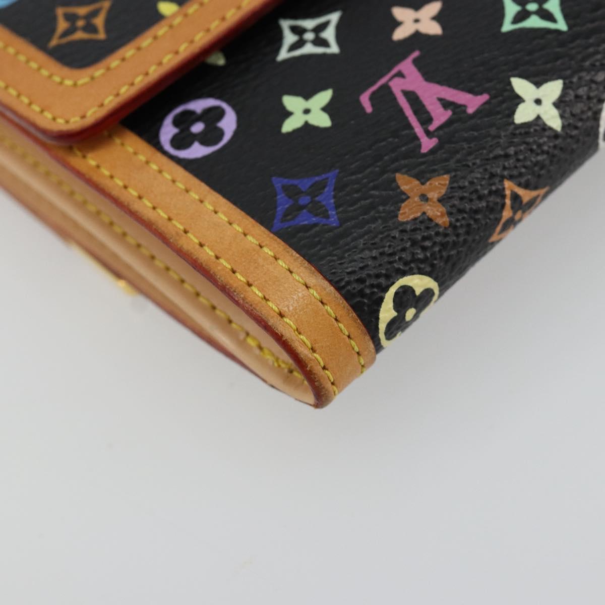 LOUIS VUITTON Multicolor Porte Monnaie Billets Cartes Credit M92984 Auth 181677A