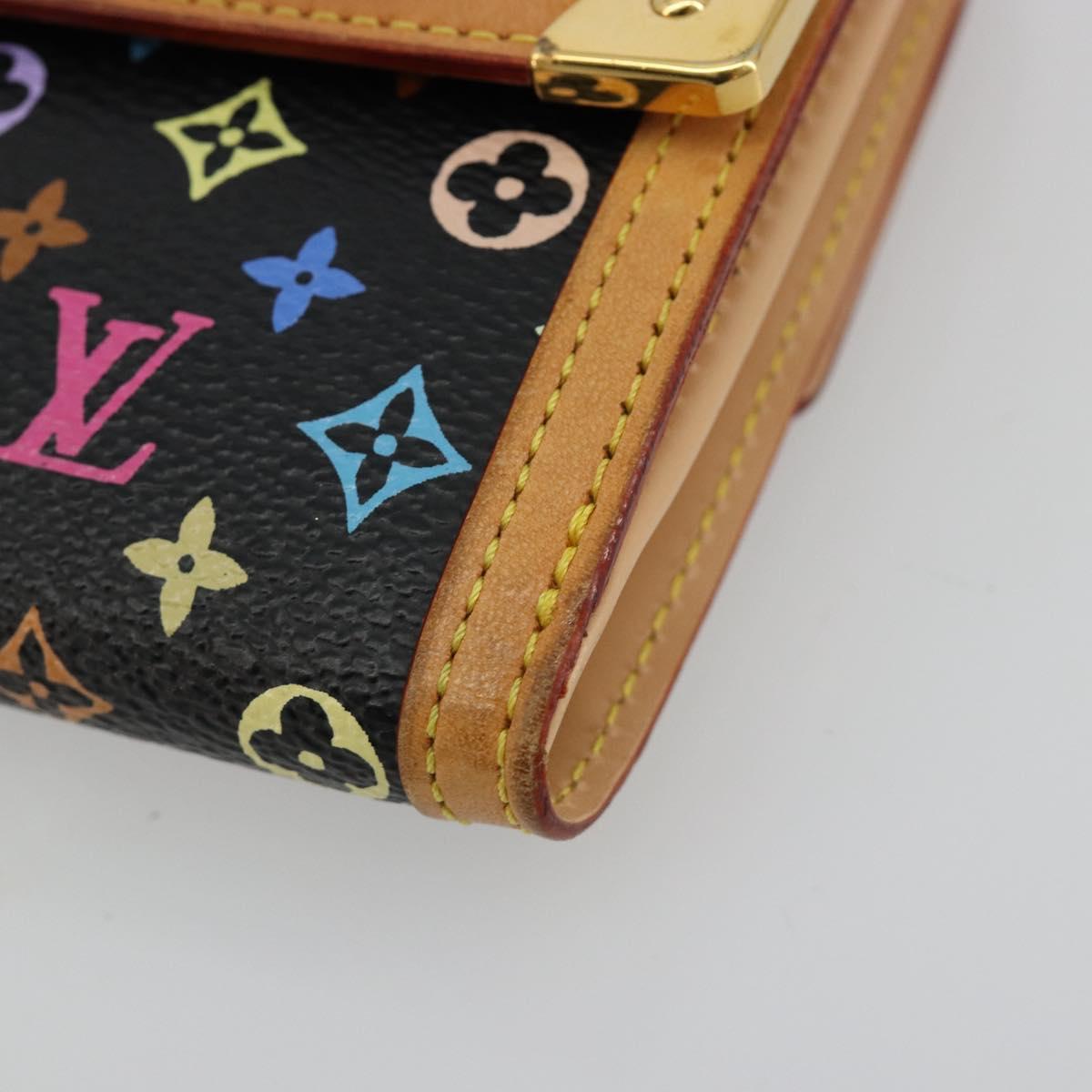 LOUIS VUITTON Multicolor Porte Monnaie Billets Cartes Credit M92984 Auth 181677A