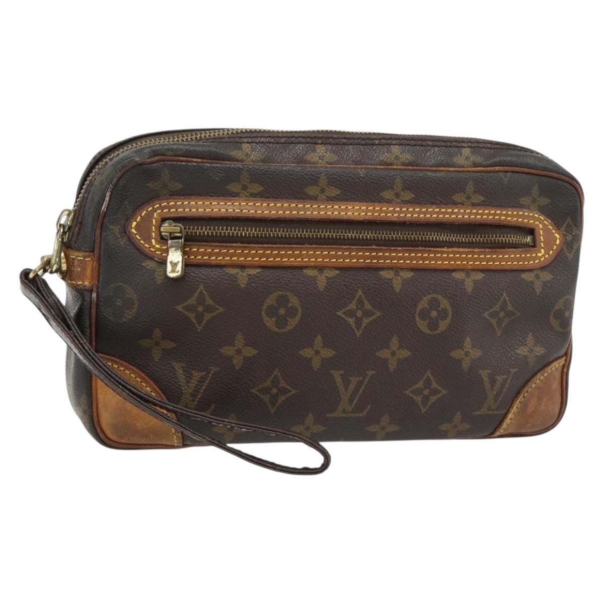 LOUIS VUITTON Monogram Marly Dragonne GM Clutch Bag M51825 LV Auth 181694