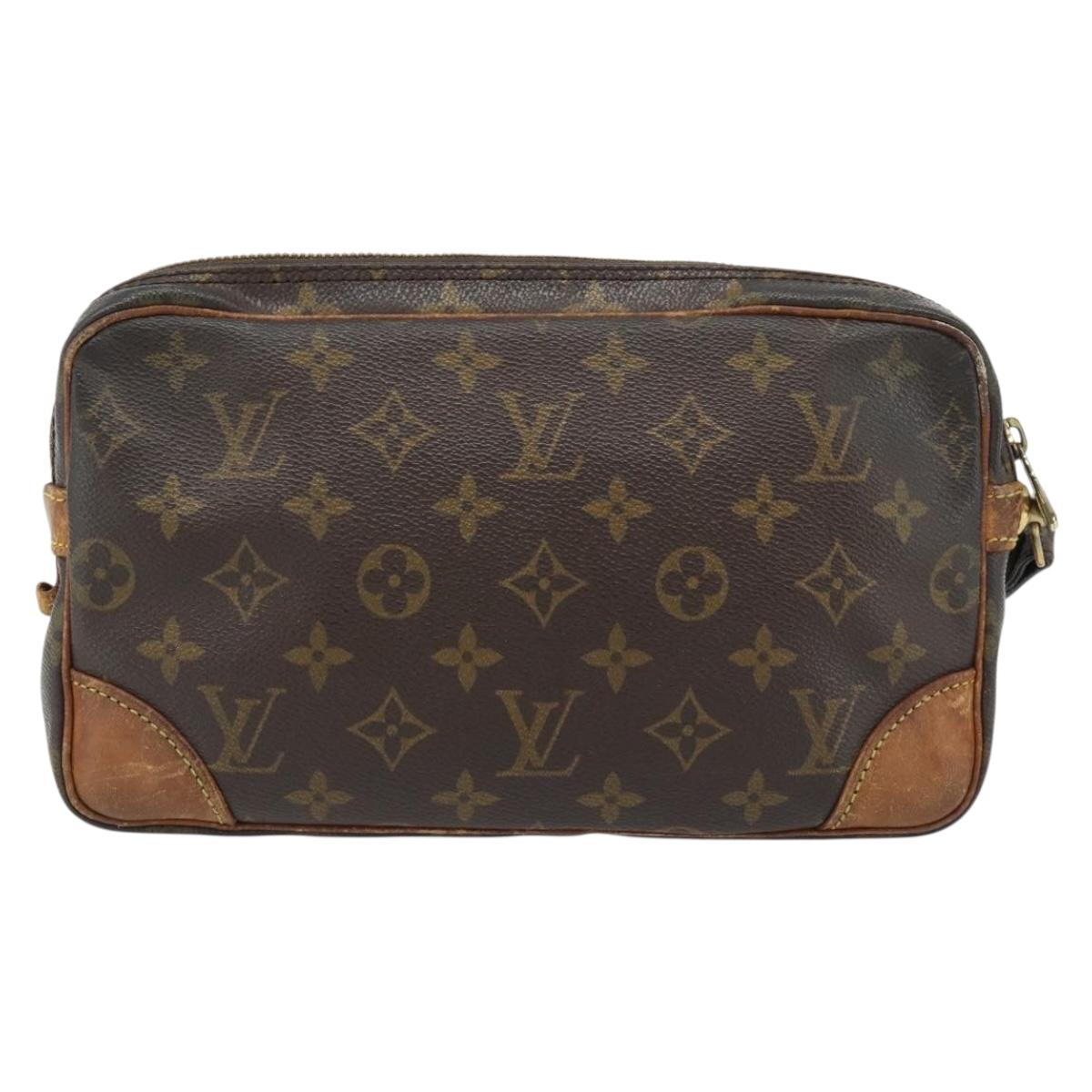 LOUIS VUITTON Monogram Marly Dragonne GM Clutch Bag M51825 LV Auth 181694