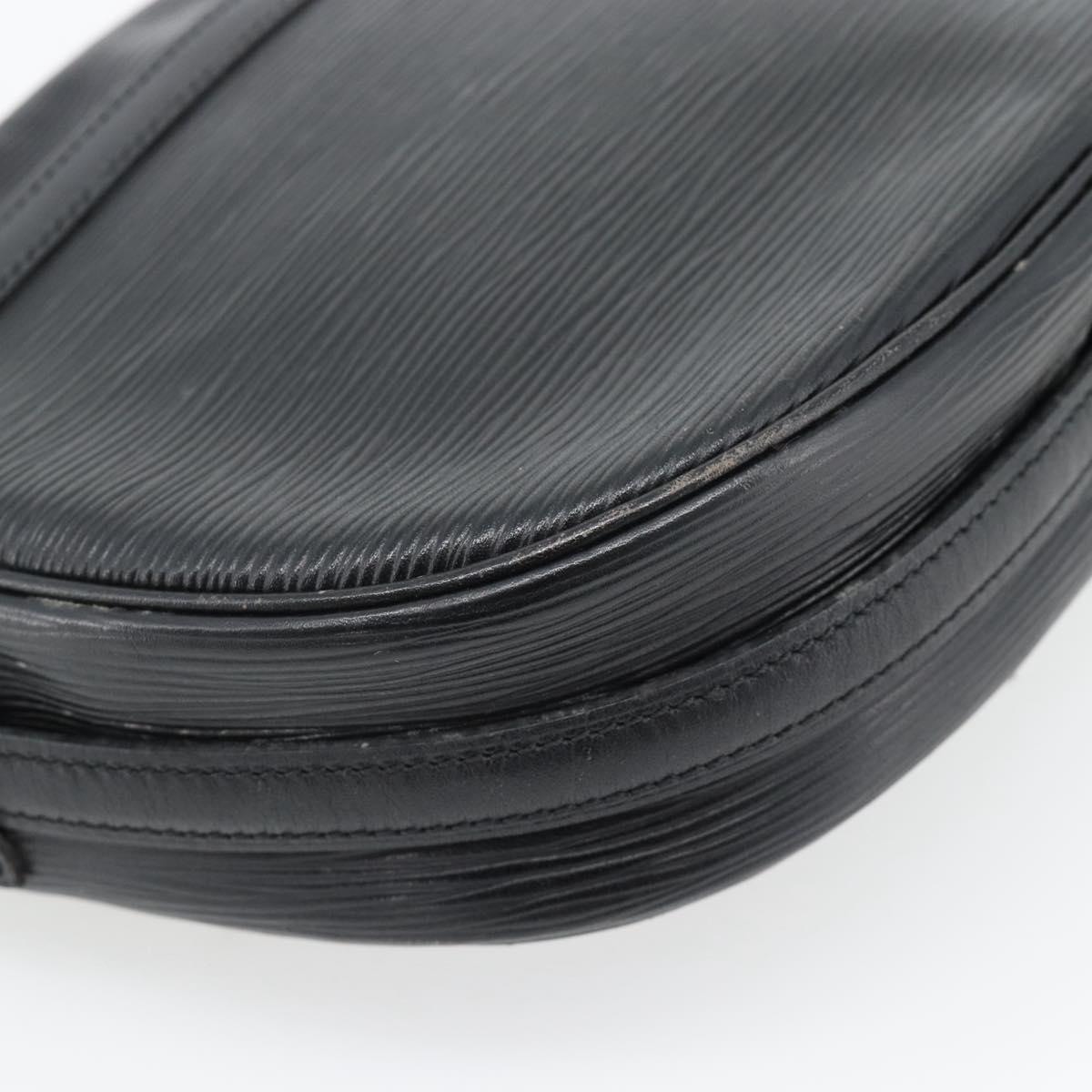 LOUIS VUITTON Epi Jeune Fille MM Shoulder Bag Black M52152 LV Auth 181701
