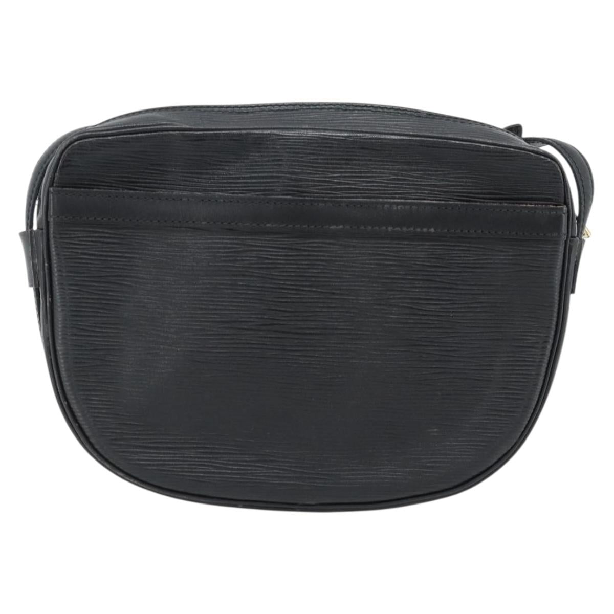 LOUIS VUITTON Epi Jeune Fille MM Shoulder Bag Black M52152 LV Auth 181701