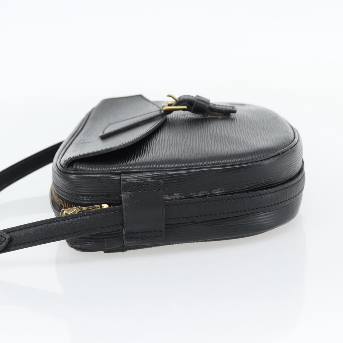 LOUIS VUITTON Epi Jeune Fille MM Shoulder Bag Black M52152 LV Auth 181701
