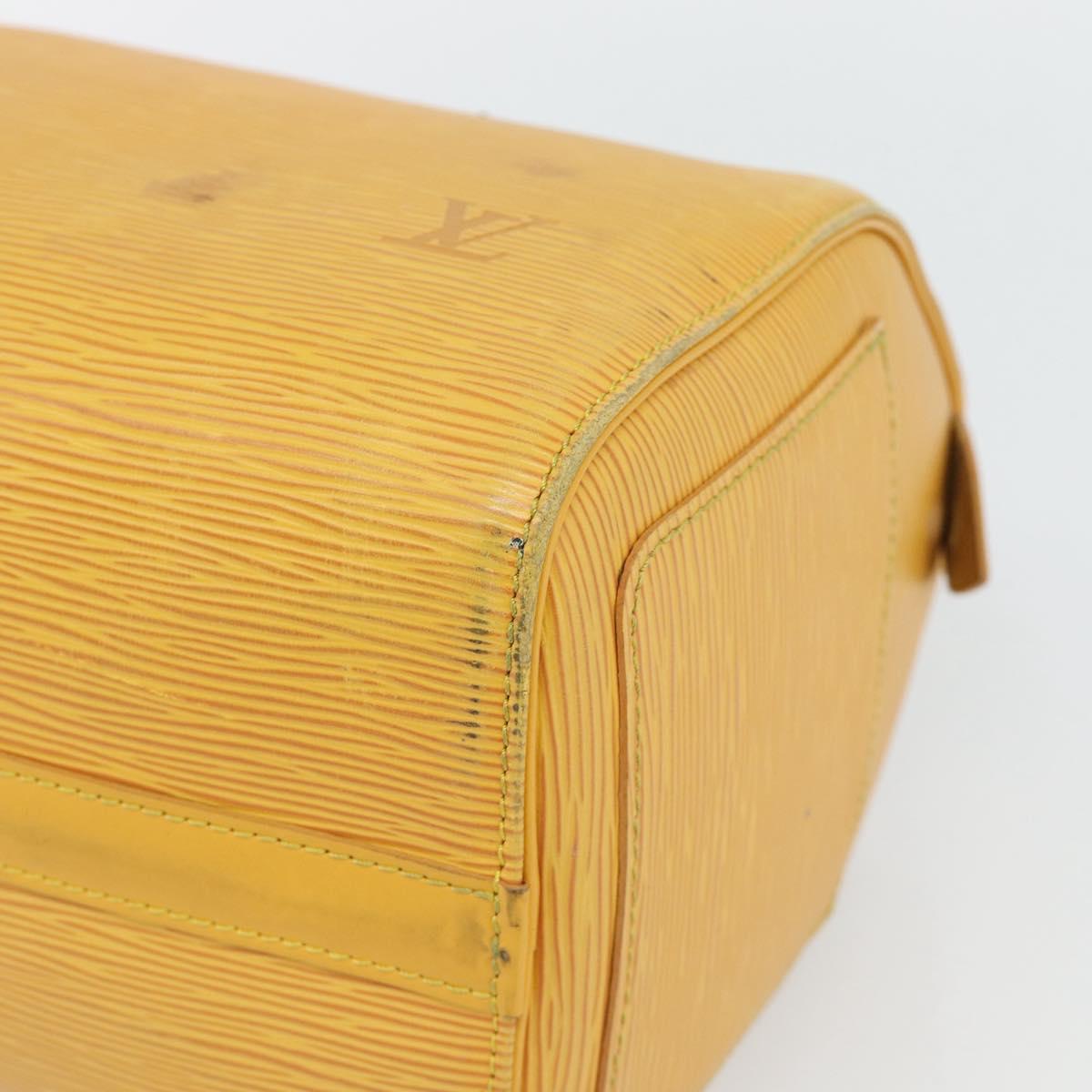LOUIS VUITTON Epi Speedy 25 Hand Bag Tassili Yellow M43019 LV Auth 181703