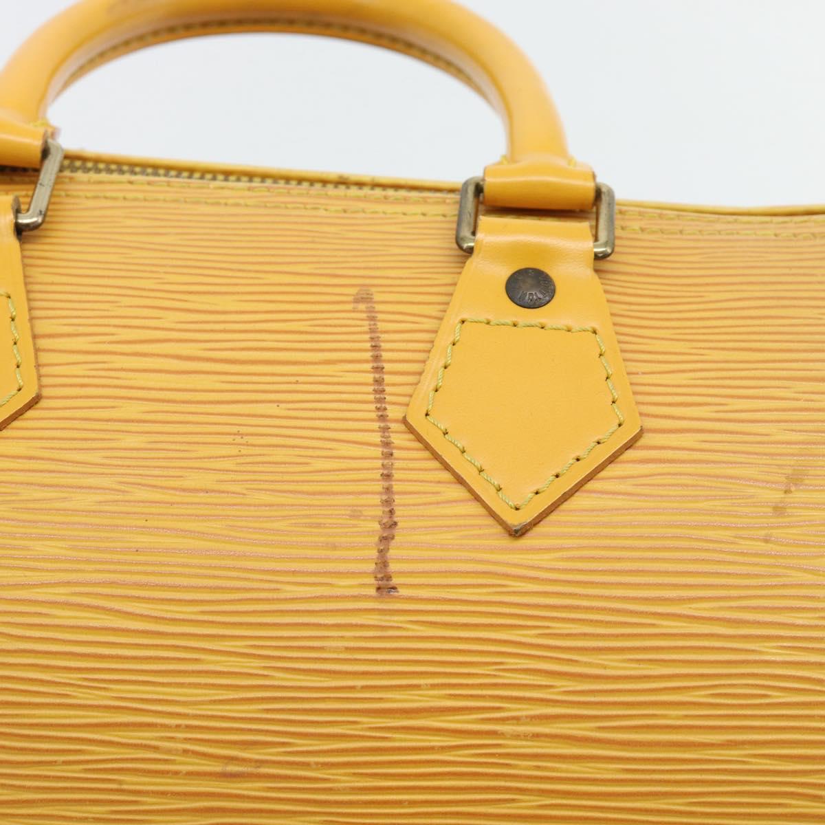 LOUIS VUITTON Epi Speedy 25 Hand Bag Tassili Yellow M43019 LV Auth 181703