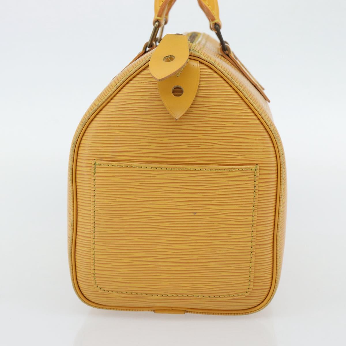 LOUIS VUITTON Epi Speedy 25 Hand Bag Tassili Yellow M43019 LV Auth 181703