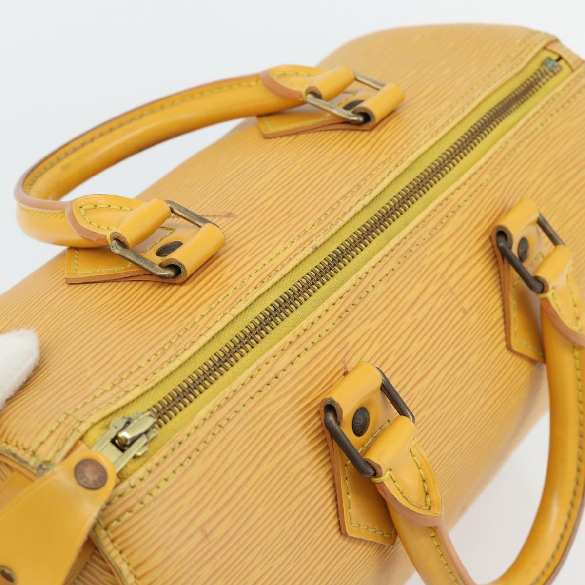 LOUIS VUITTON Epi Speedy 25 Hand Bag Tassili Yellow M43019 LV Auth 181703