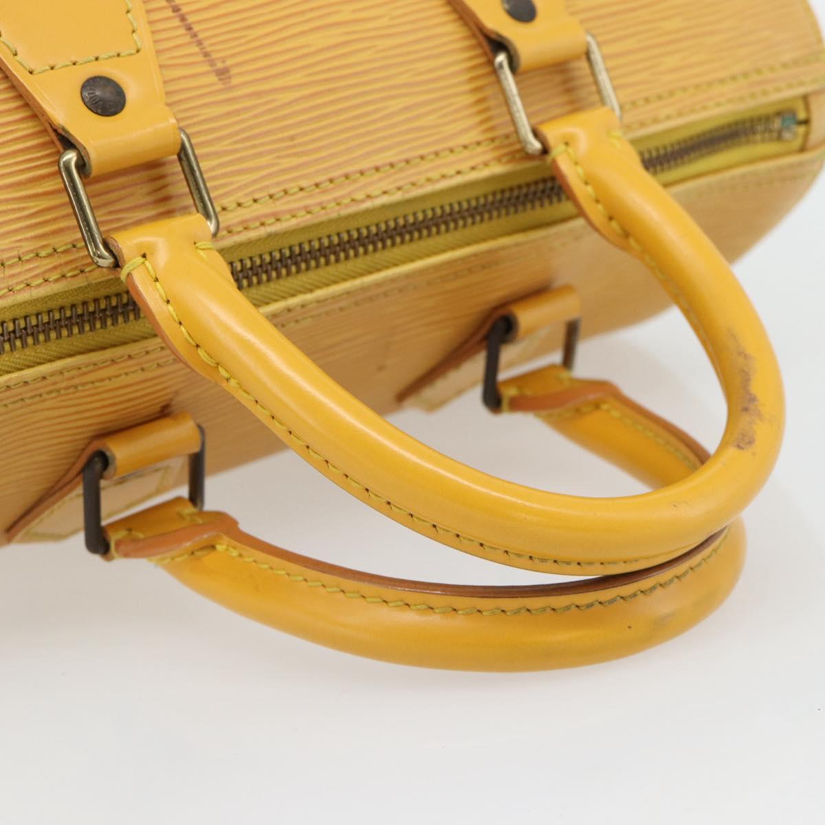 LOUIS VUITTON Epi Speedy 25 Hand Bag Tassili Yellow M43019 LV Auth 181703
