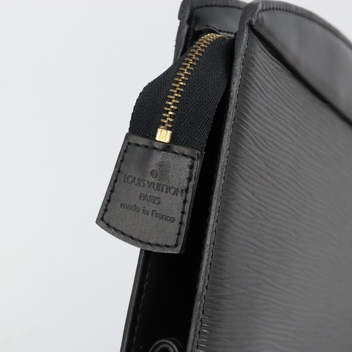 LOUIS VUITTON Epi Trousse Crete Pouch Black M48402 LV Auth 181706
