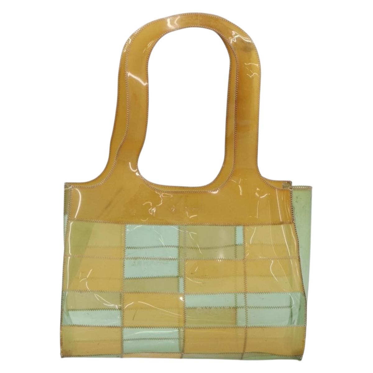 CHANEL Tote Bag Vinyl Clear CC Auth 181737