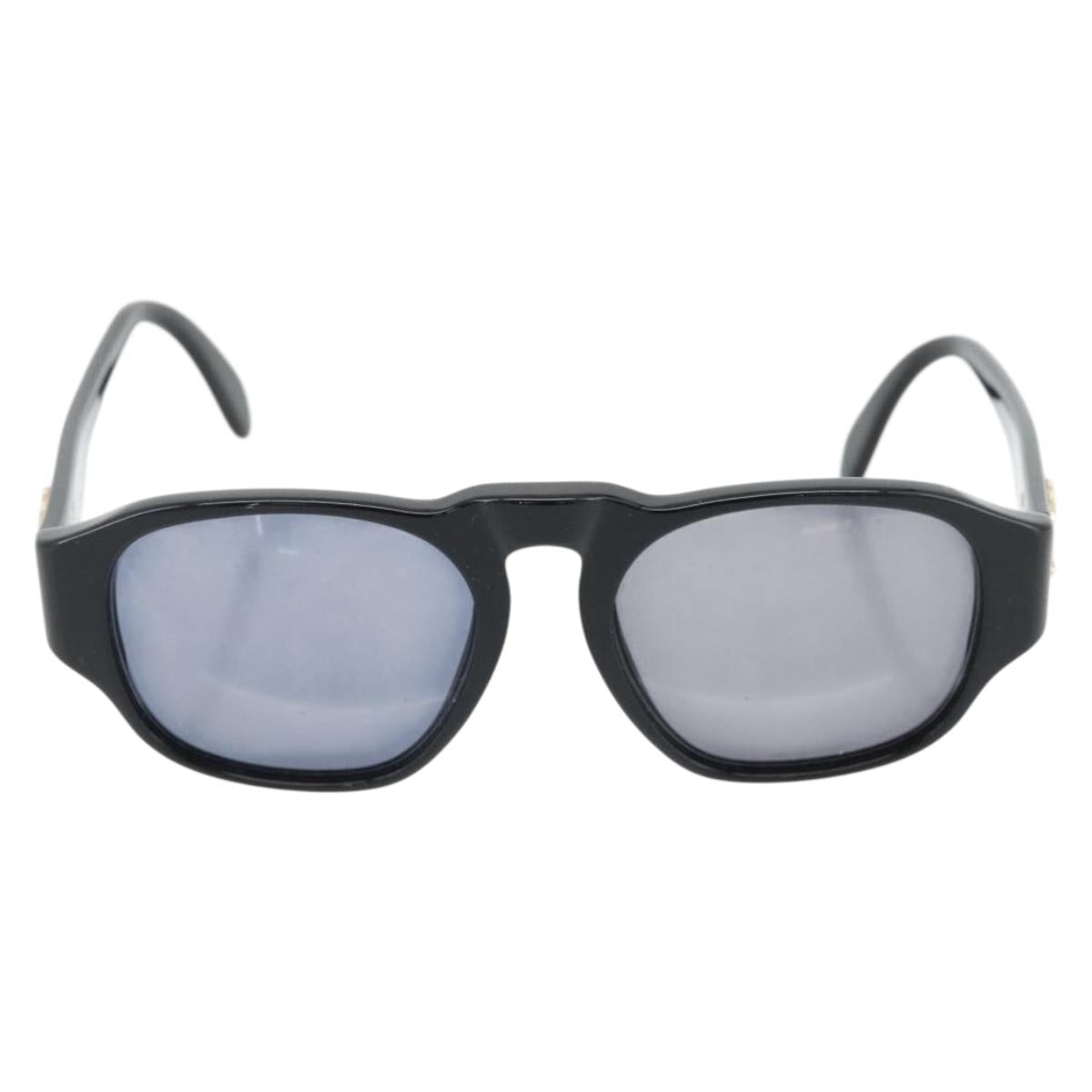 CHANEL COCO Mark Sunglasses plastic Black CC Auth 181746