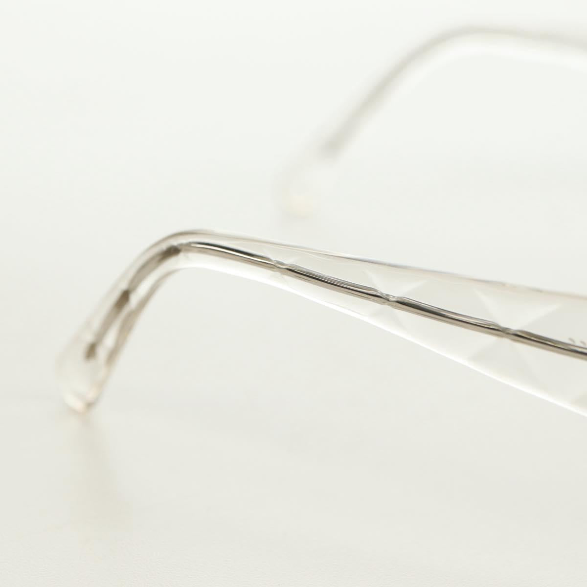 CHANEL COCO Mark Sunglasses plastic Clear CC Auth 181748M
