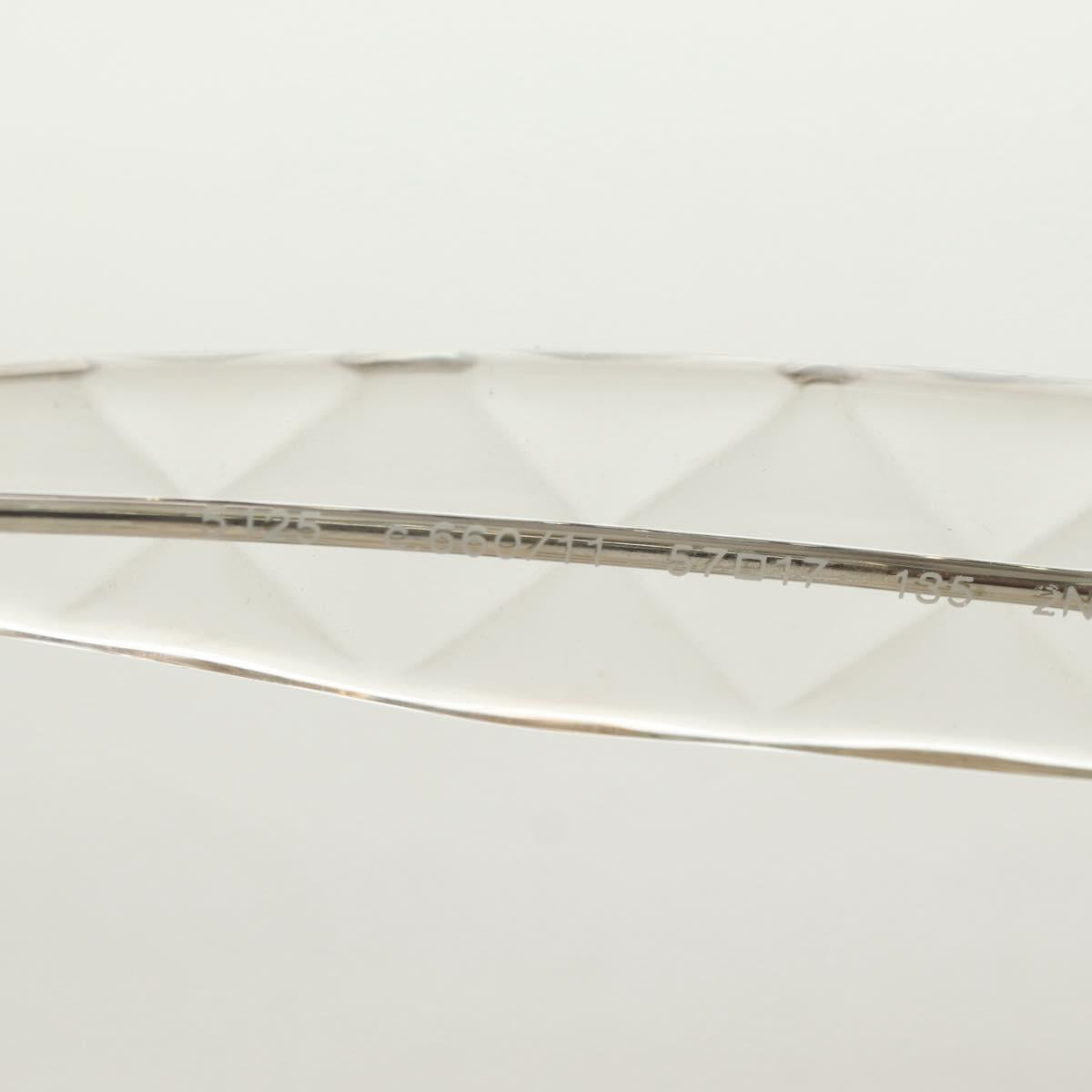 CHANEL COCO Mark Sunglasses plastic Clear CC Auth 181748M