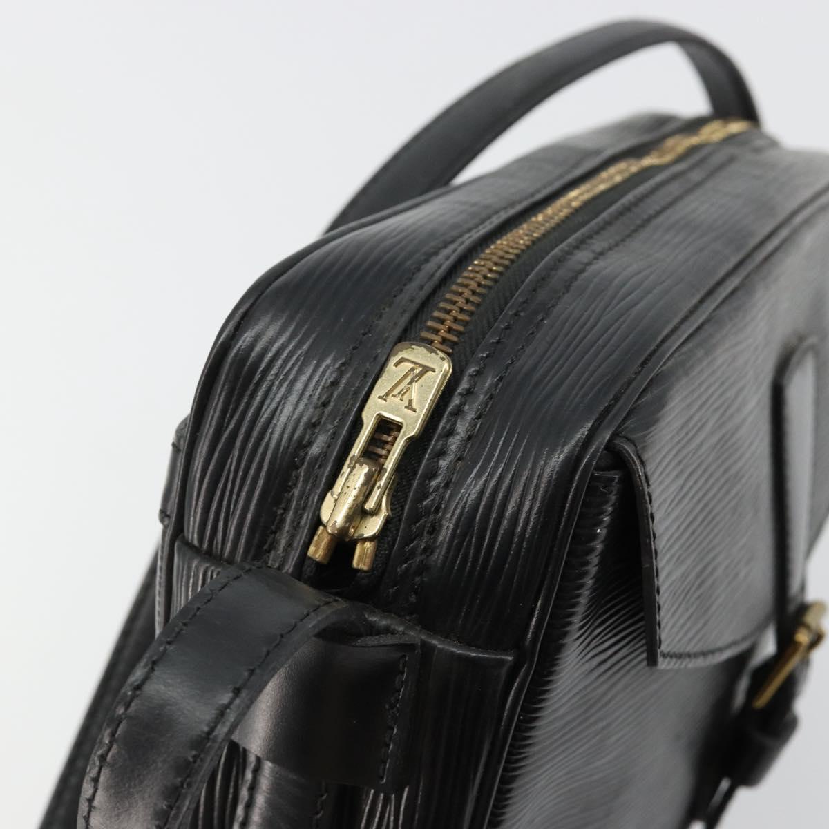 LOUIS VUITTON Epi Jeune Fille MM Shoulder Bag Black M52152 LV Auth 181750