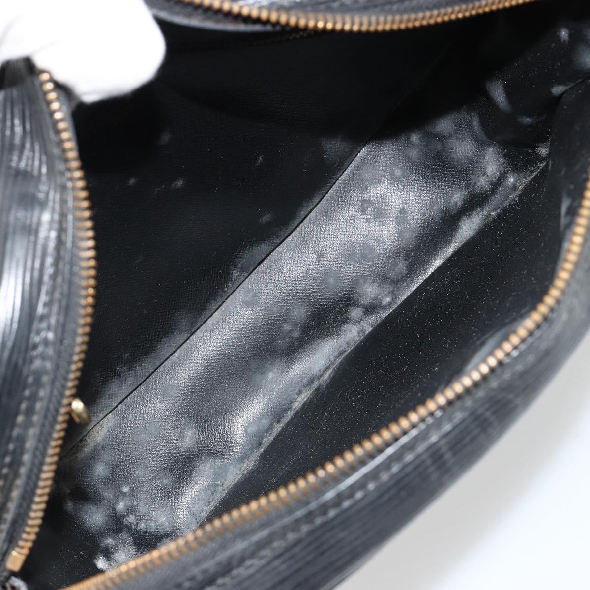 LOUIS VUITTON Epi Jeune Fille MM Shoulder Bag Black M52152 LV Auth 181750