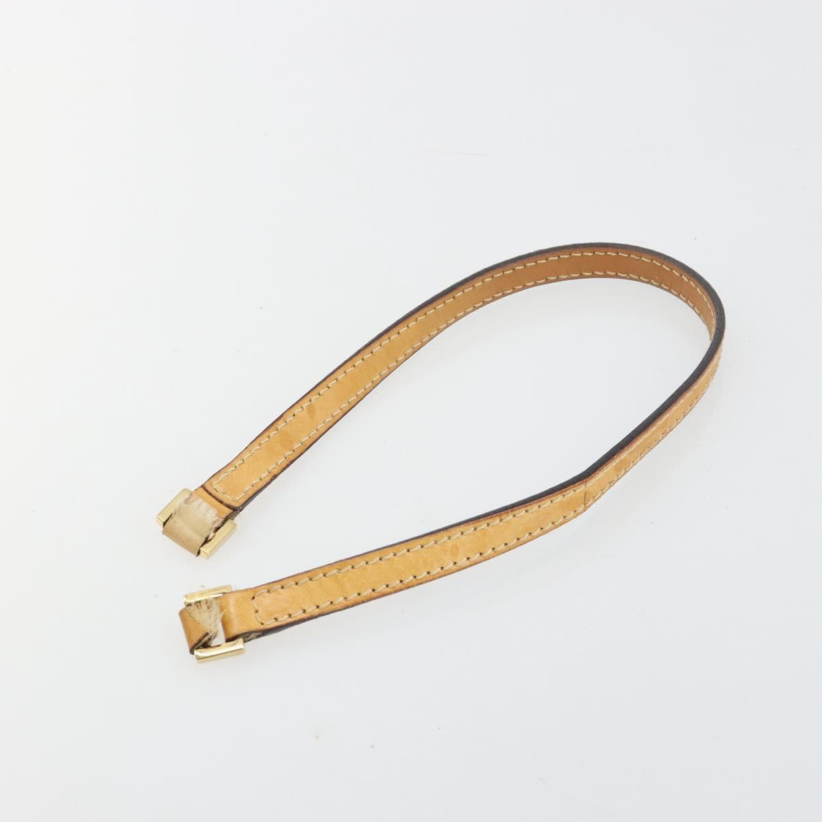 CELINE Macadam Canvas Accessory Pouch PVC Leather Brown Gold Auth 181773