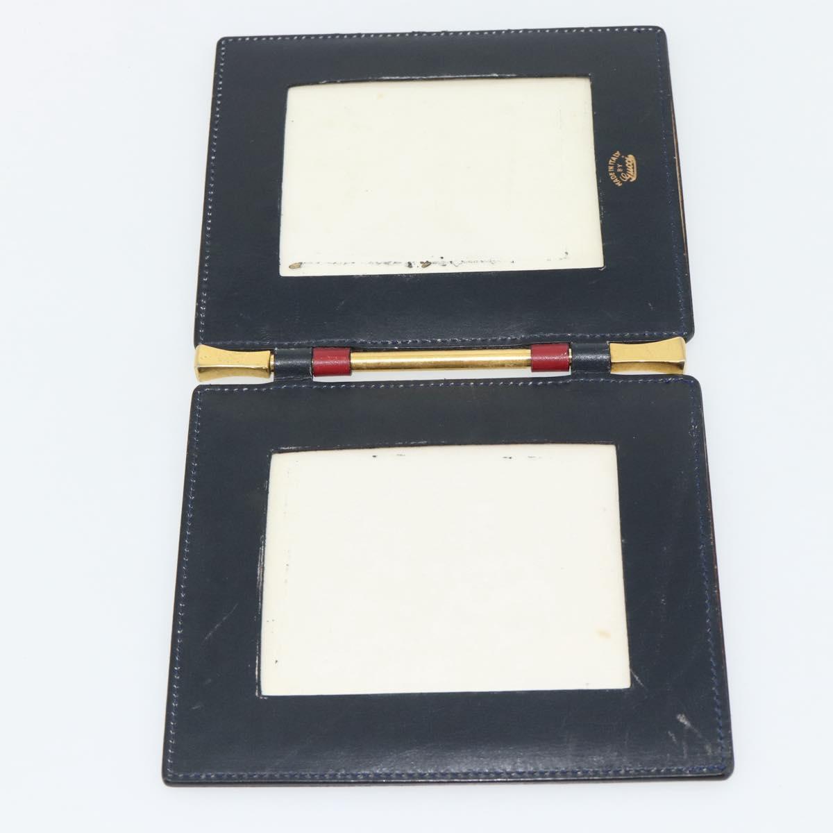 GUCCI GG Supreme Picture Frames PVC Navy Auth 181781