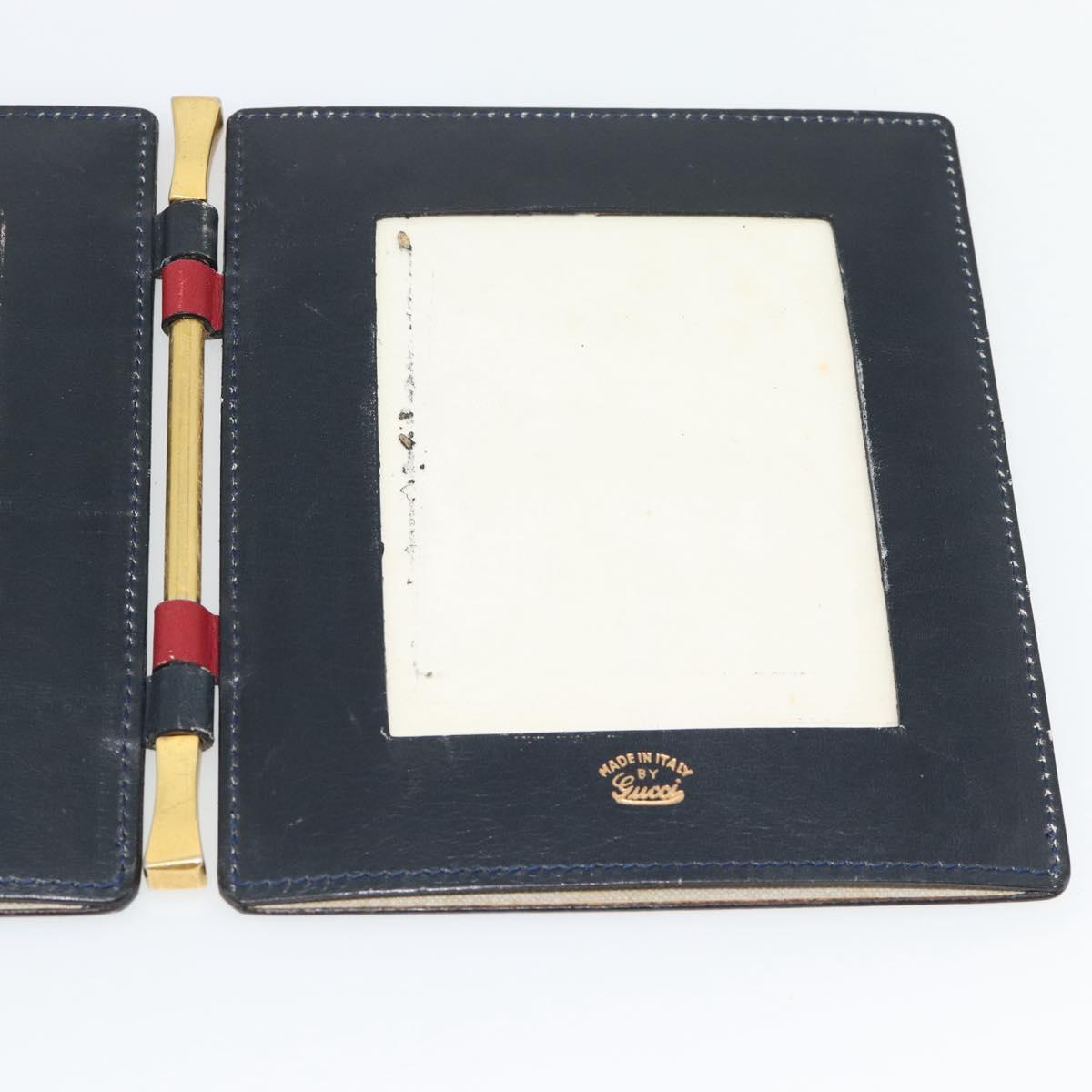 GUCCI GG Supreme Picture Frames PVC Navy Auth 181781